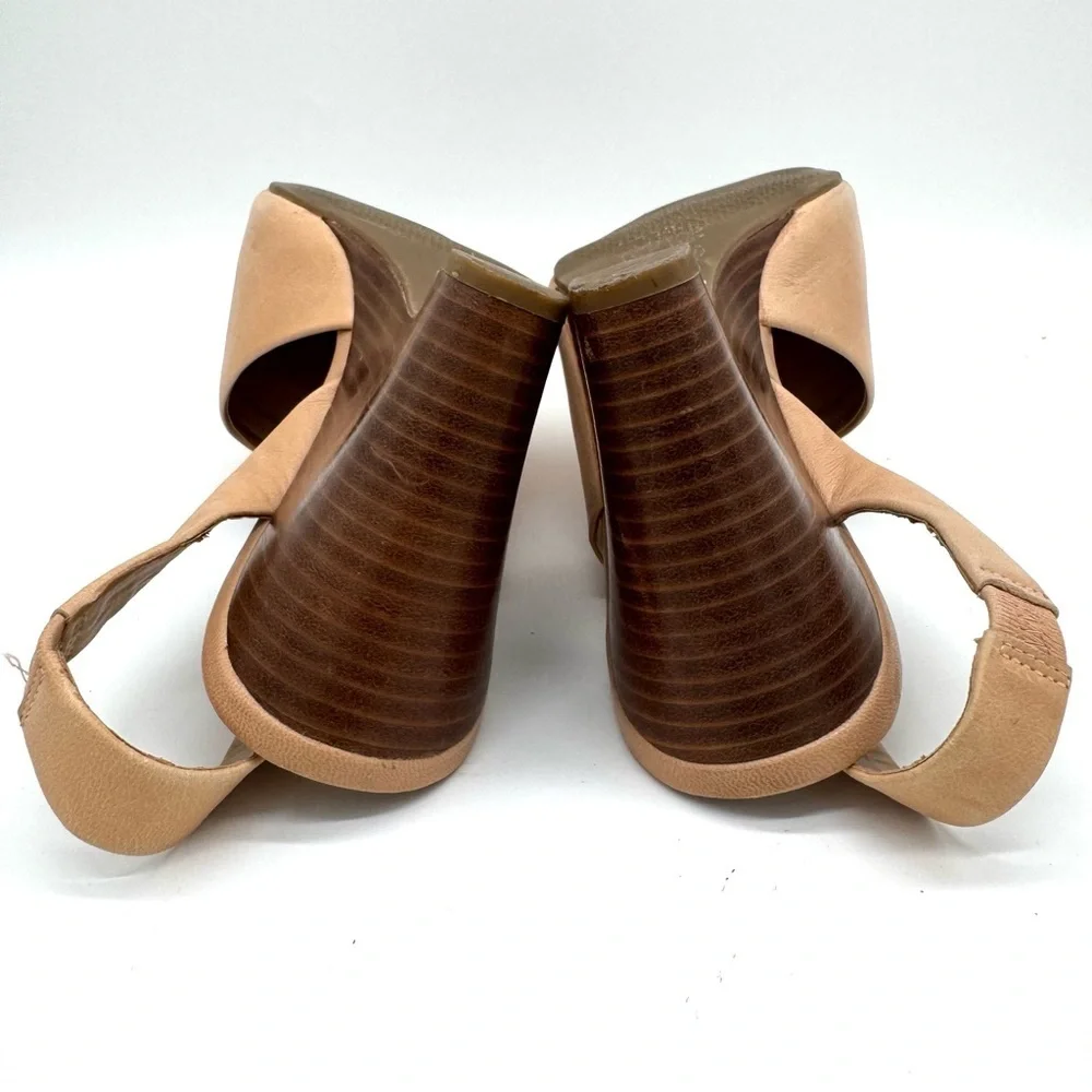 Franco Sarto Tahoe Tan Leather Wedge Sandals